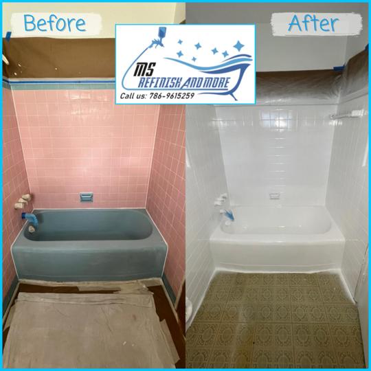 Bathtub Kitchen Cabinet Refinishing and renovation services