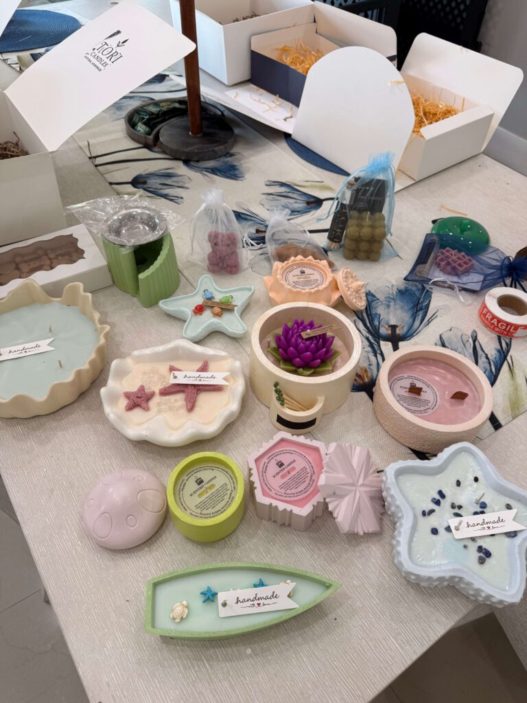 Custom candle party favors for gender reveal and special events near me