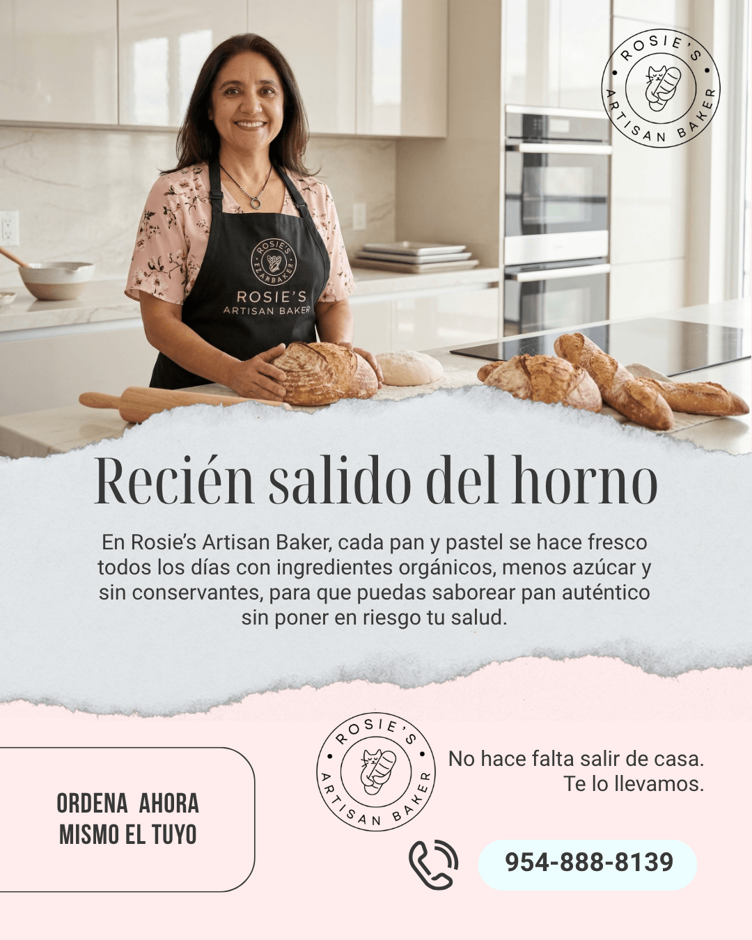 Small-batch bakery products by Rosie’s Artisan Baker in broward and Palm Beach