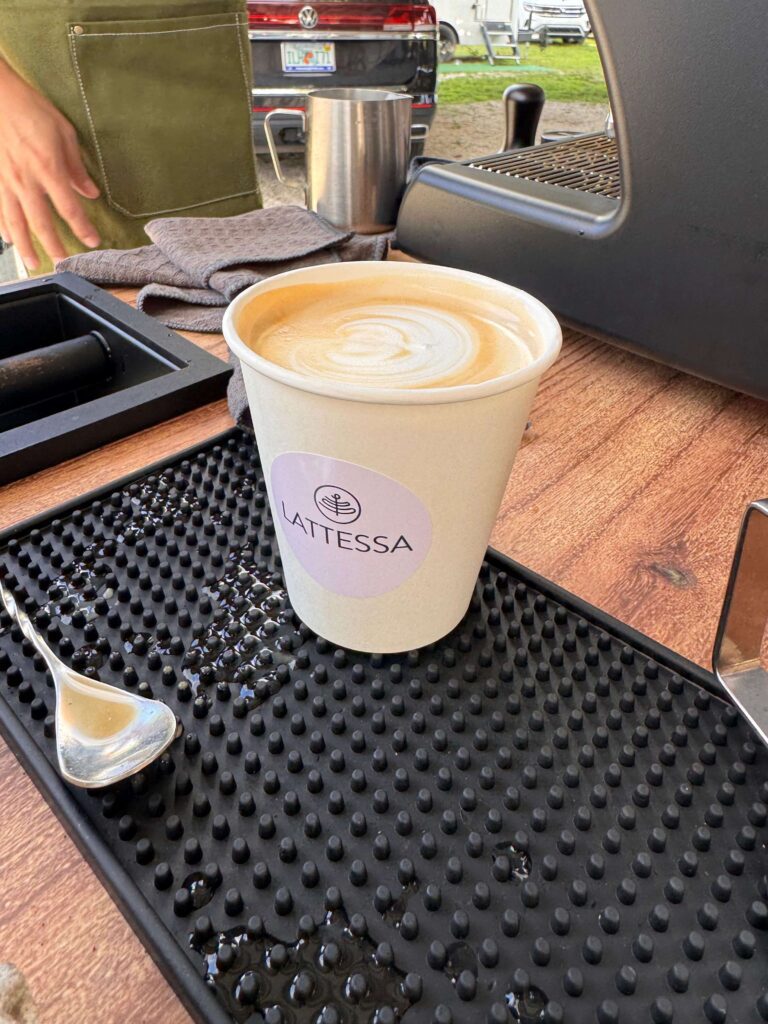 Latte Ssa Coffee coffee catering service at a wedding with espresso station and barista