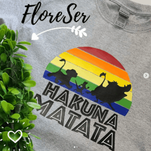 Personalized graphic t-shirt featuring custom printing and unique designs, created by FloreSer for family events, gifts, celebrations, and special occasions