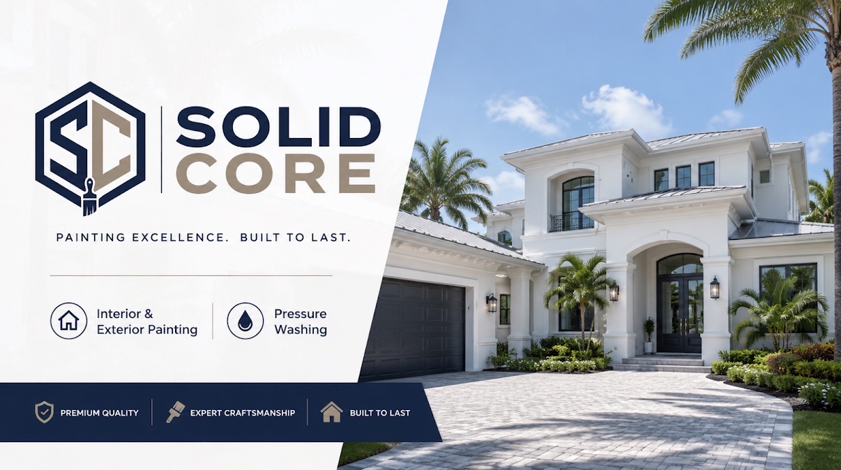 Solid Core provide residential and commercial painting services, including interior and exterior painting, drywall repair, stucco repair, and pressure washing. Serving homeowners and businesses throughout South Florida, Solid Core Contractors offers professional painting services in both English and Spanish